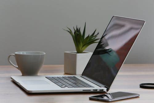 a laptop on a table