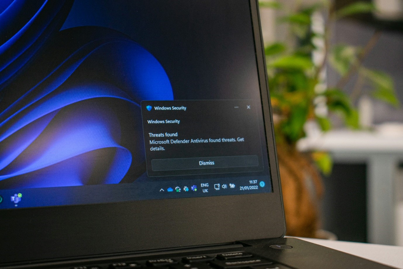 Windows Antivirus message about a threat